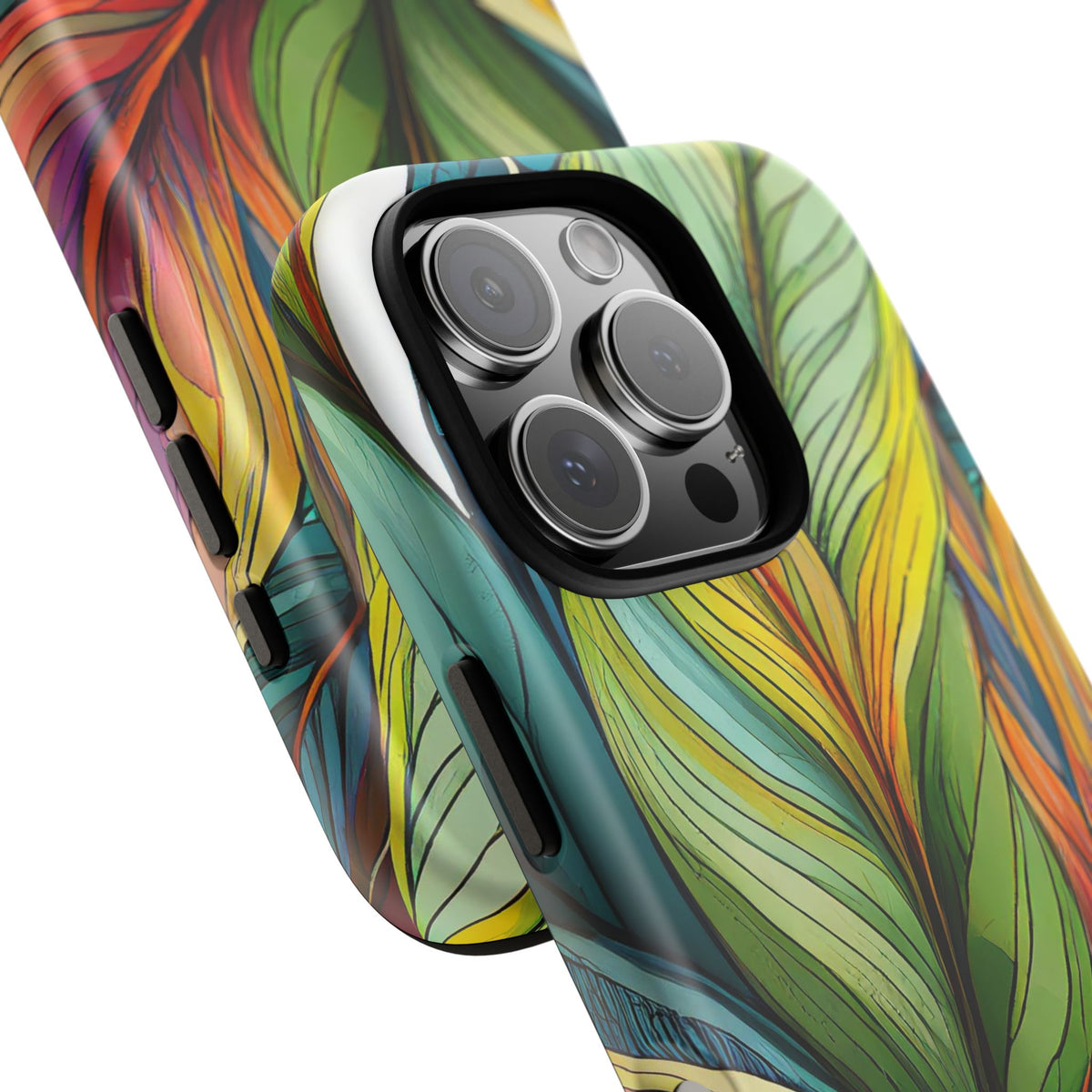 Vibrant Tropical Leaf Tough Phone Case - Studio 653