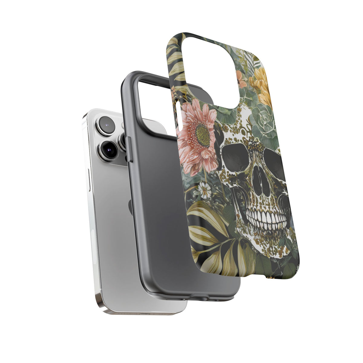 Floral Skull Tough Phone Case - Studio 653