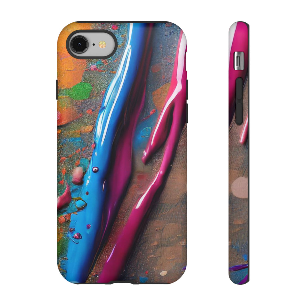 Colorful Artistic Paint Splatter Tough Phone Case - Studio 653