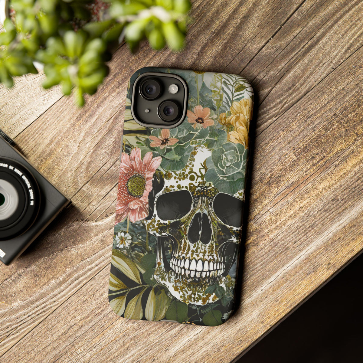 Floral Skull Tough Phone Case - Studio 653