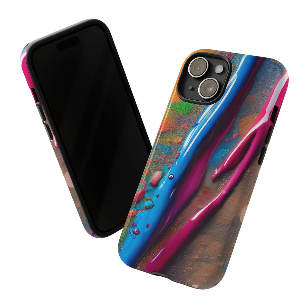 Colorful Artistic Paint Splatter Tough Phone Case - Studio 653