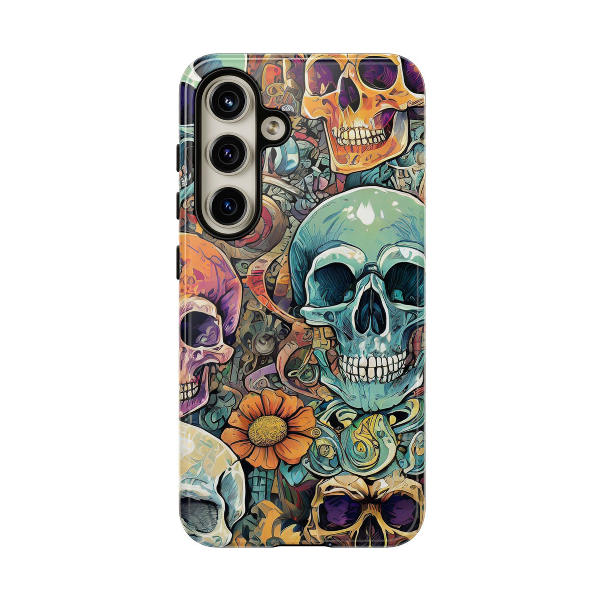 Artistic Skull Collage Tough Phone Case - Studio 653