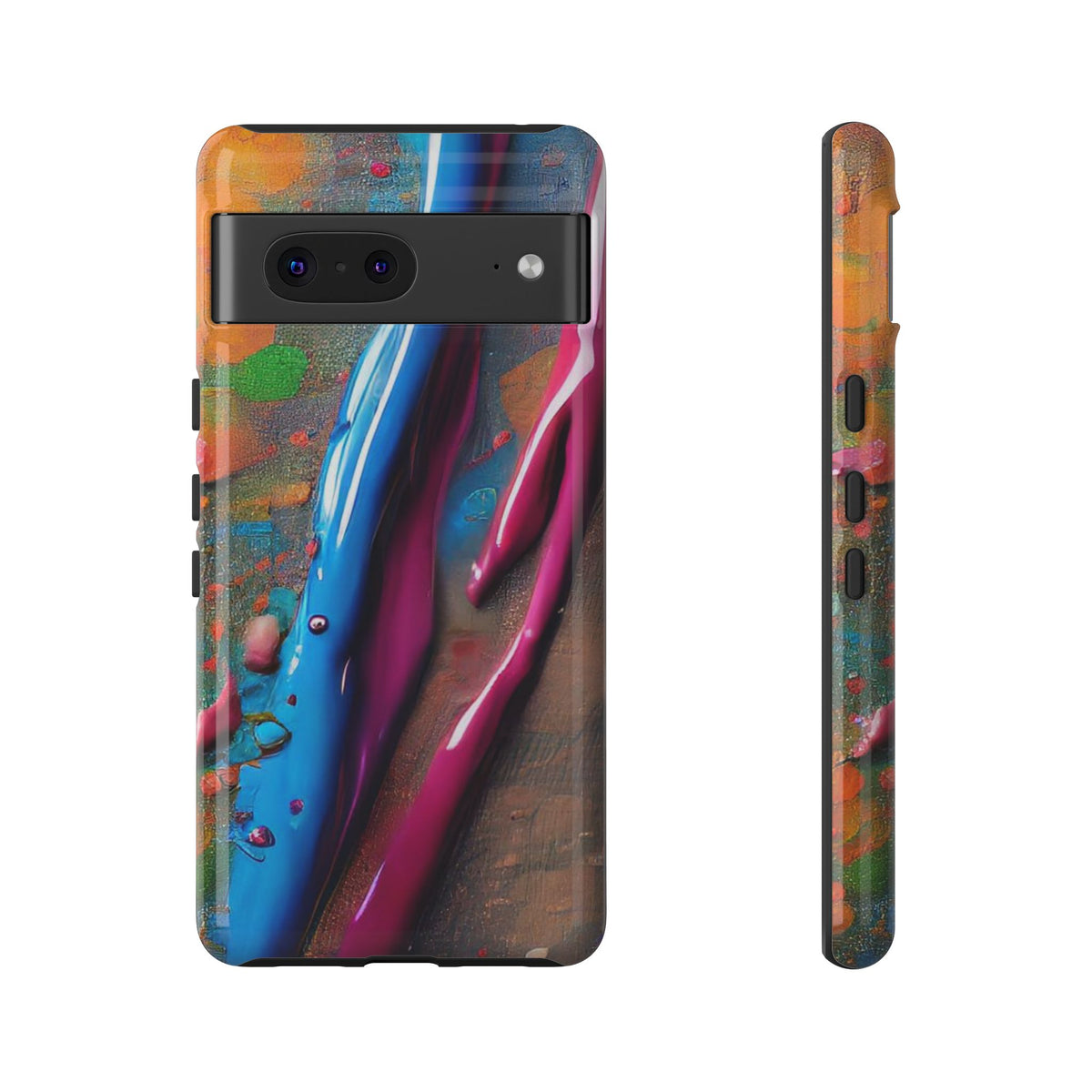 Colorful Artistic Paint Splatter Tough Phone Case - Studio 653