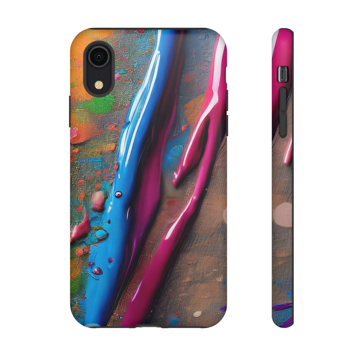 Colorful Artistic Paint Splatter Tough Phone Case - Studio 653