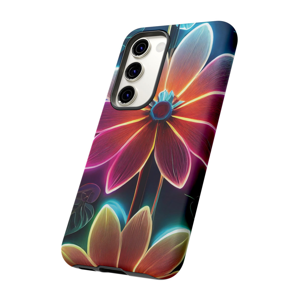 Vibrant Neon Flowers Tough Phone Case - Studio 653