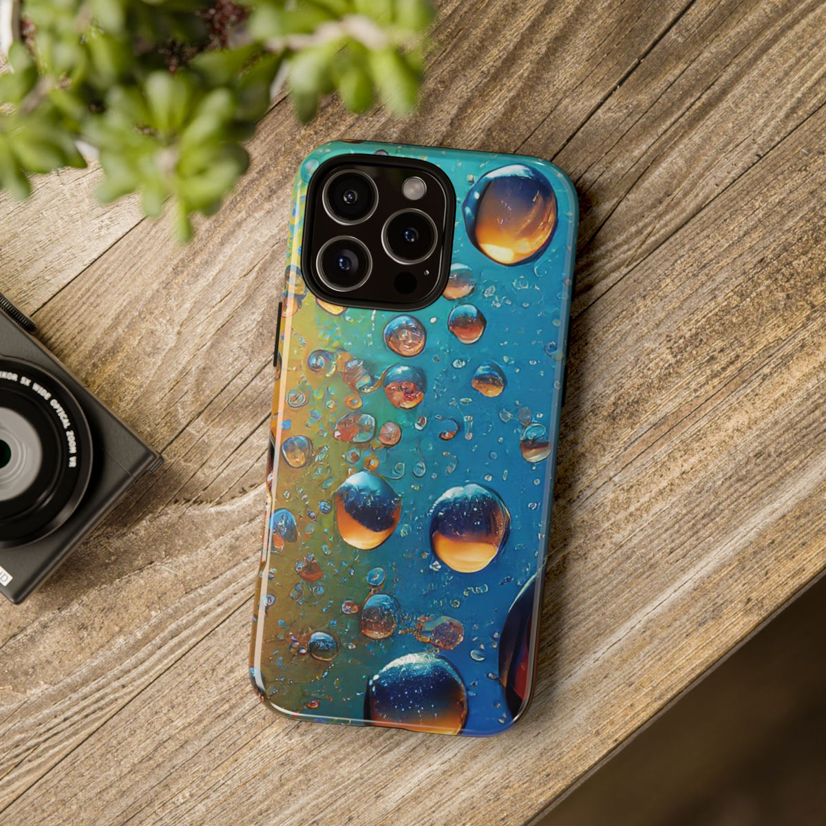 Colorful Water Droplets Tough Phone Case - Studio 653