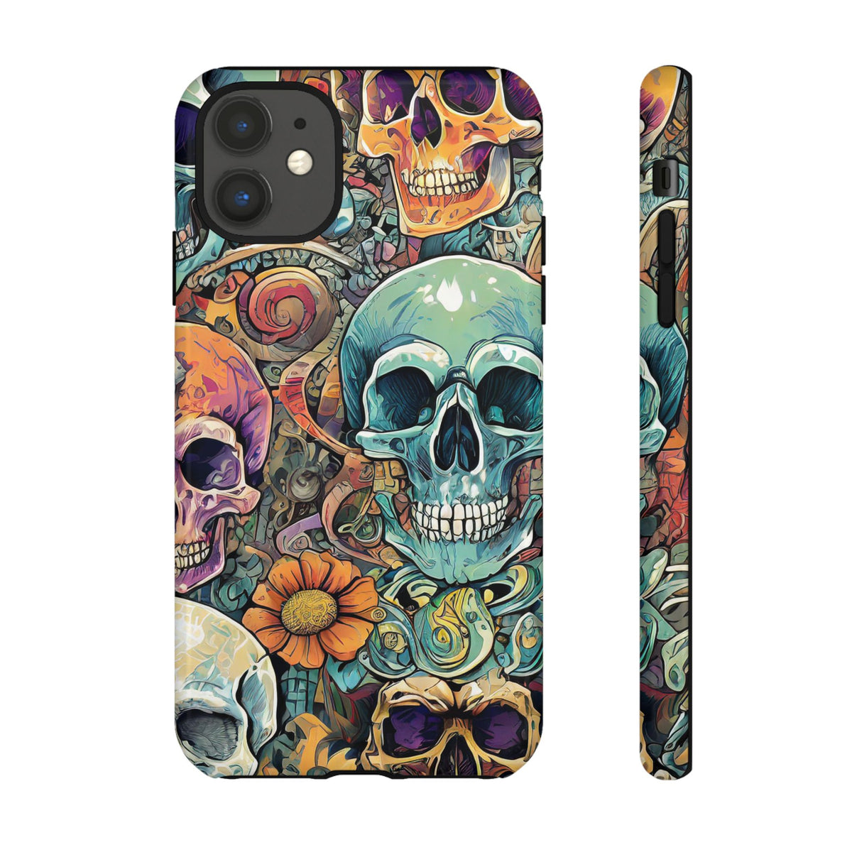 Artistic Skull Collage Tough Phone Case - Studio 653