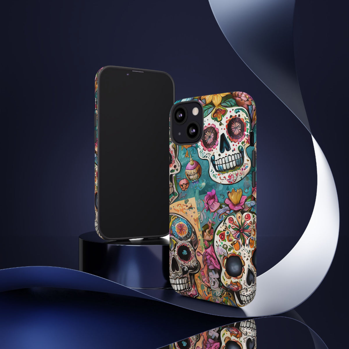 Vibrant Sugar Skull Tough Phone Case - Studio 653