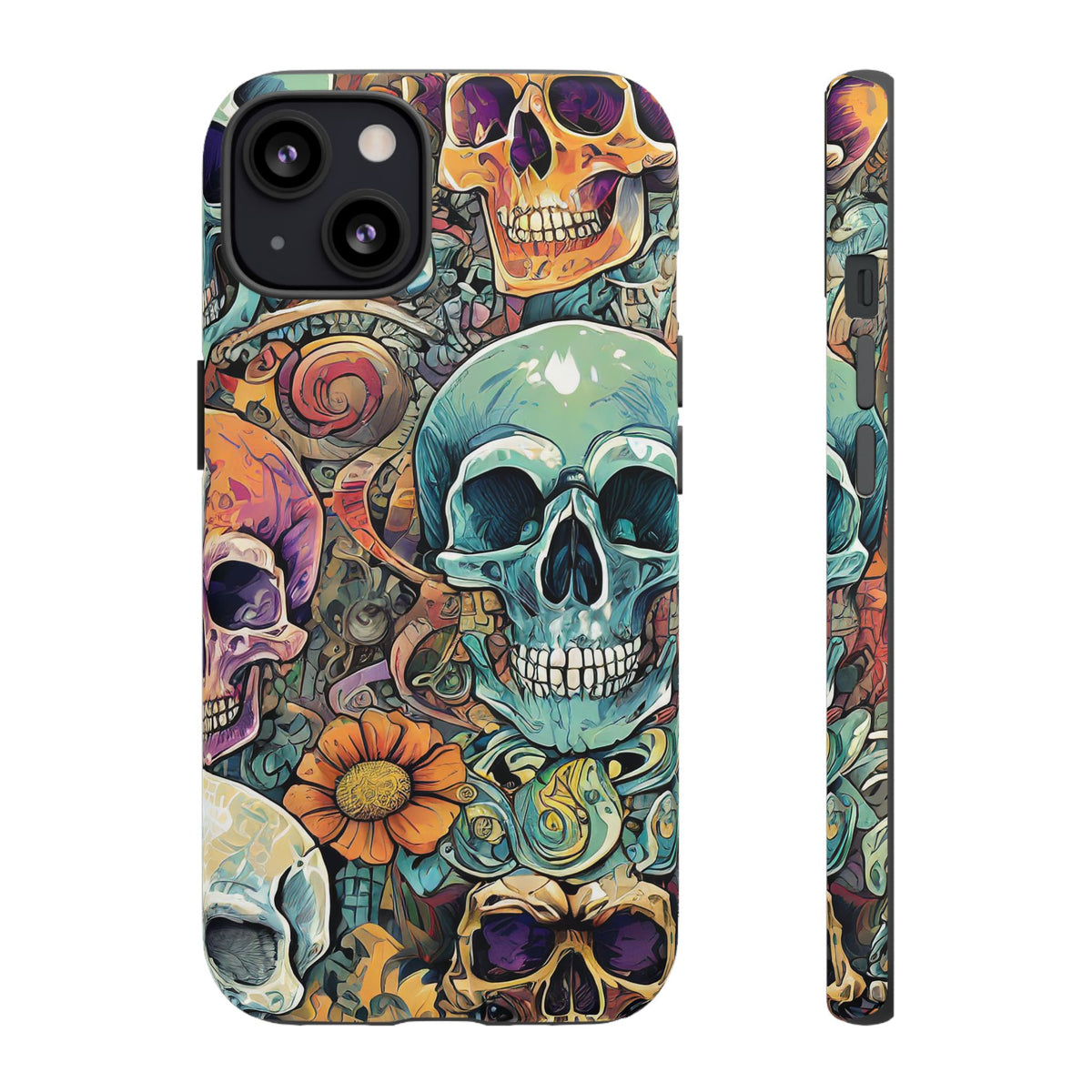 Artistic Skull Collage Tough Phone Case - Studio 653