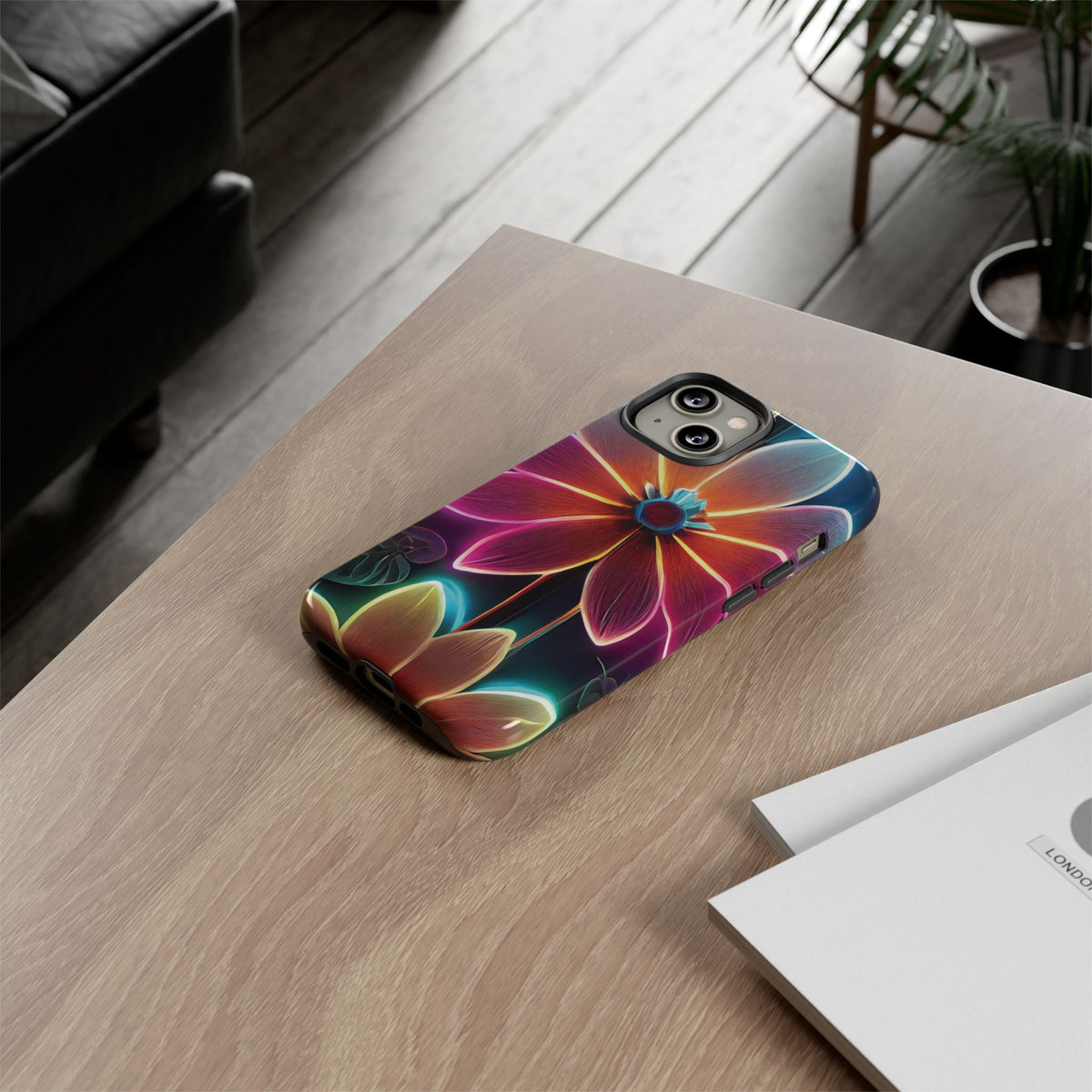 Vibrant Neon Flowers Tough Phone Case - Studio 653