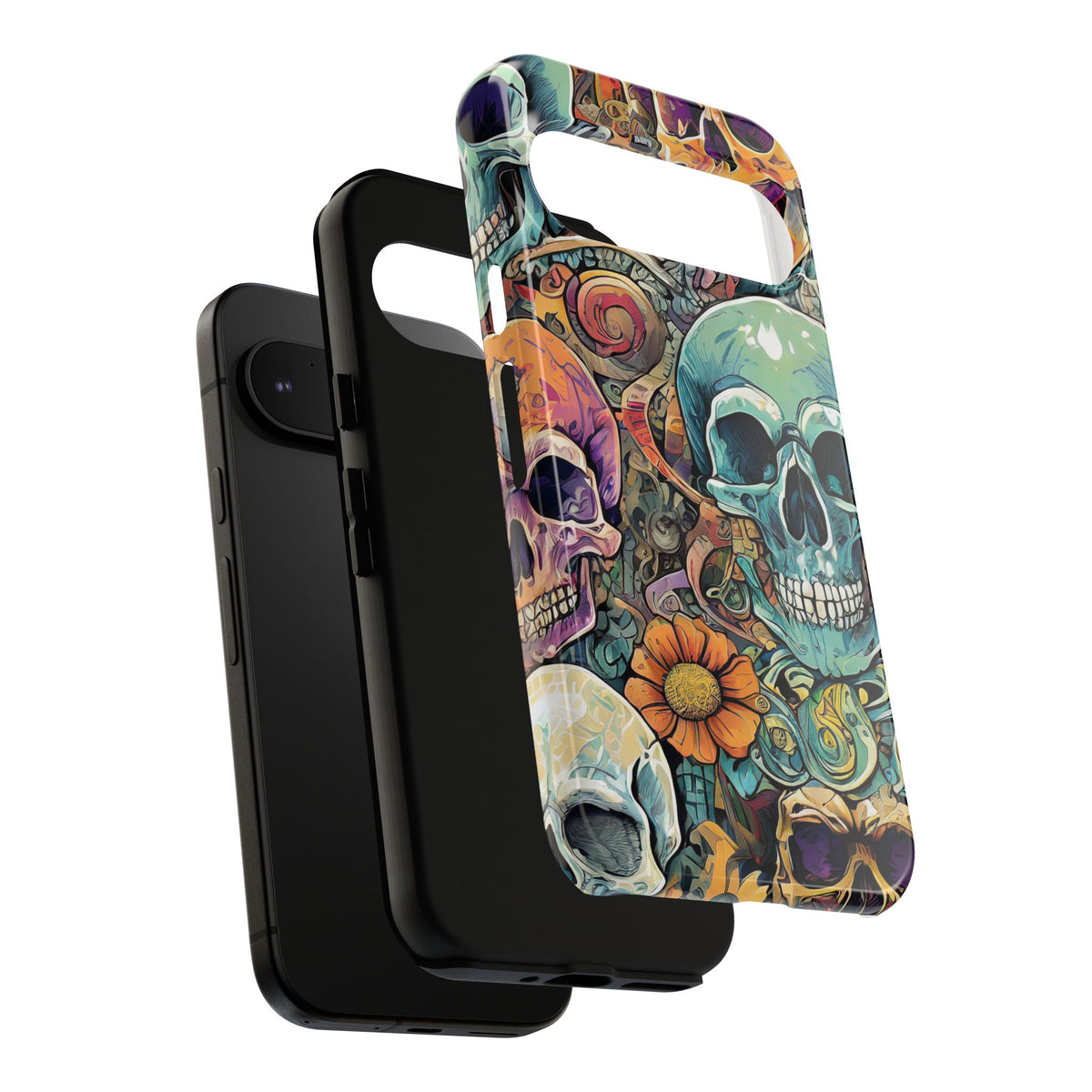 Artistic Skull Collage Tough Phone Case - Studio 653