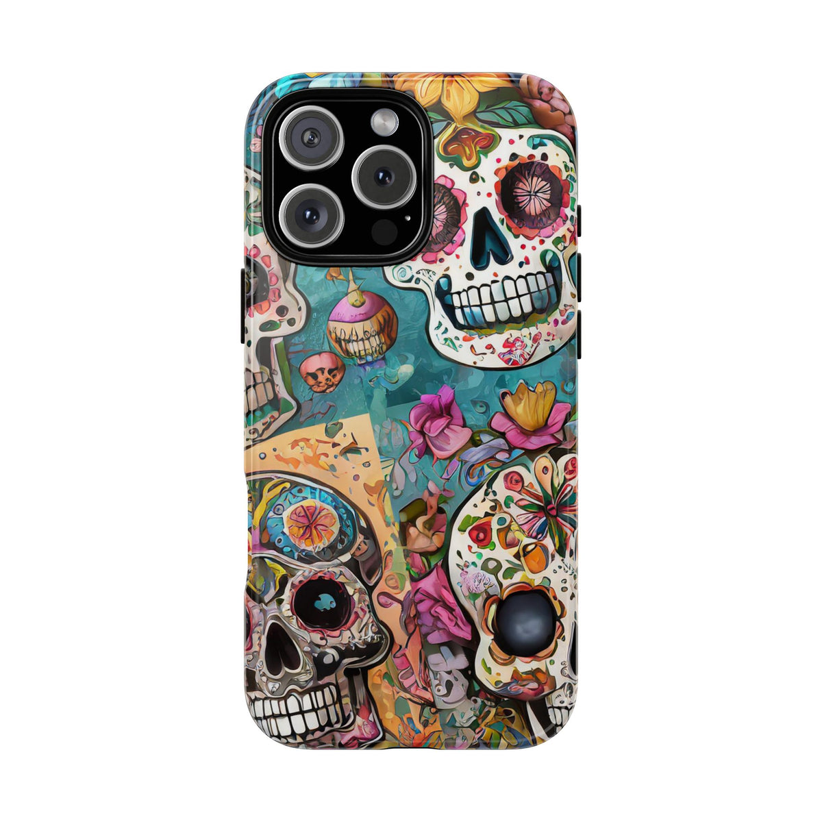 Vibrant Sugar Skull Tough Phone Case - Studio 653