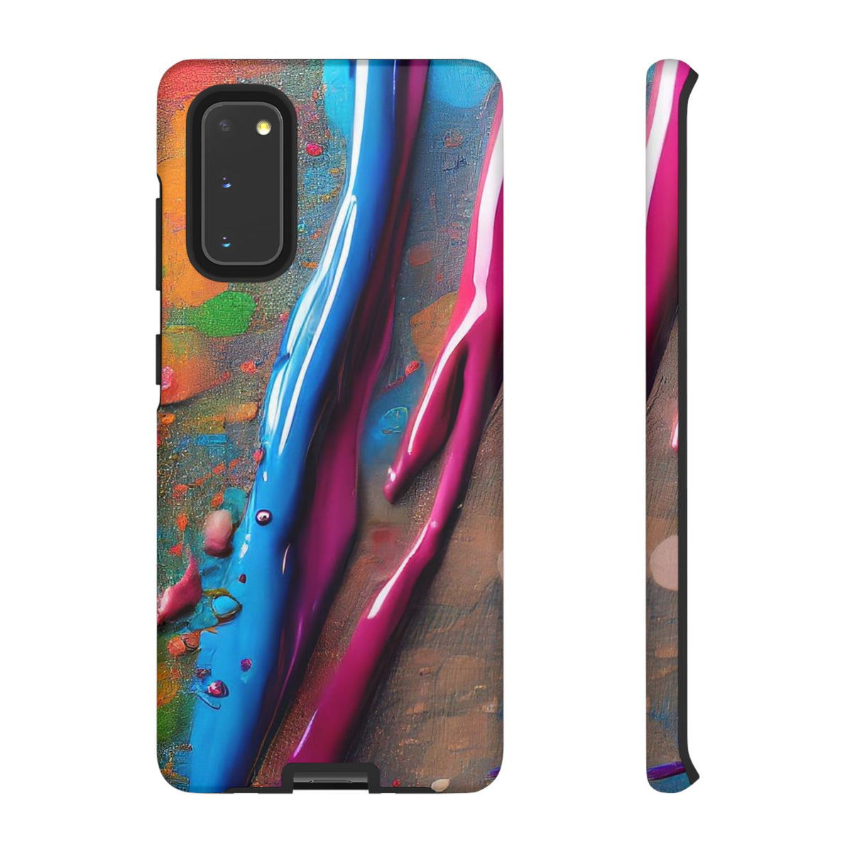 Colorful Artistic Paint Splatter Tough Phone Case - Studio 653