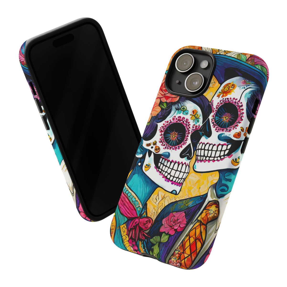 Loving Sugar Skull Couple Tough Phone Case - Studio 653