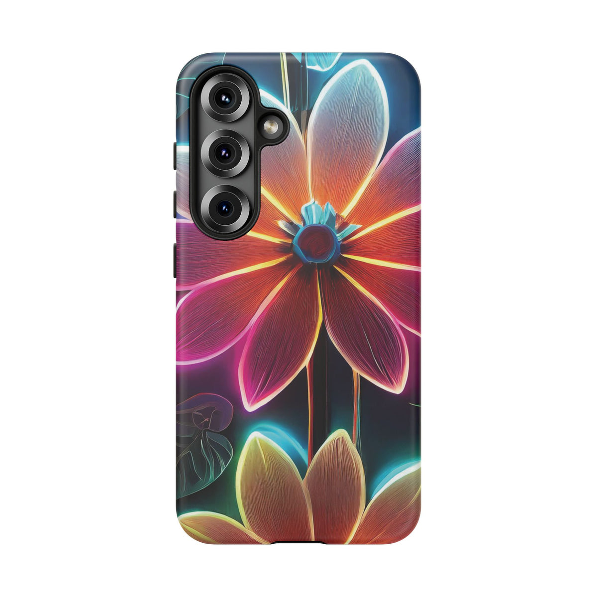 Vibrant Neon Flowers Tough Phone Case - Studio 653