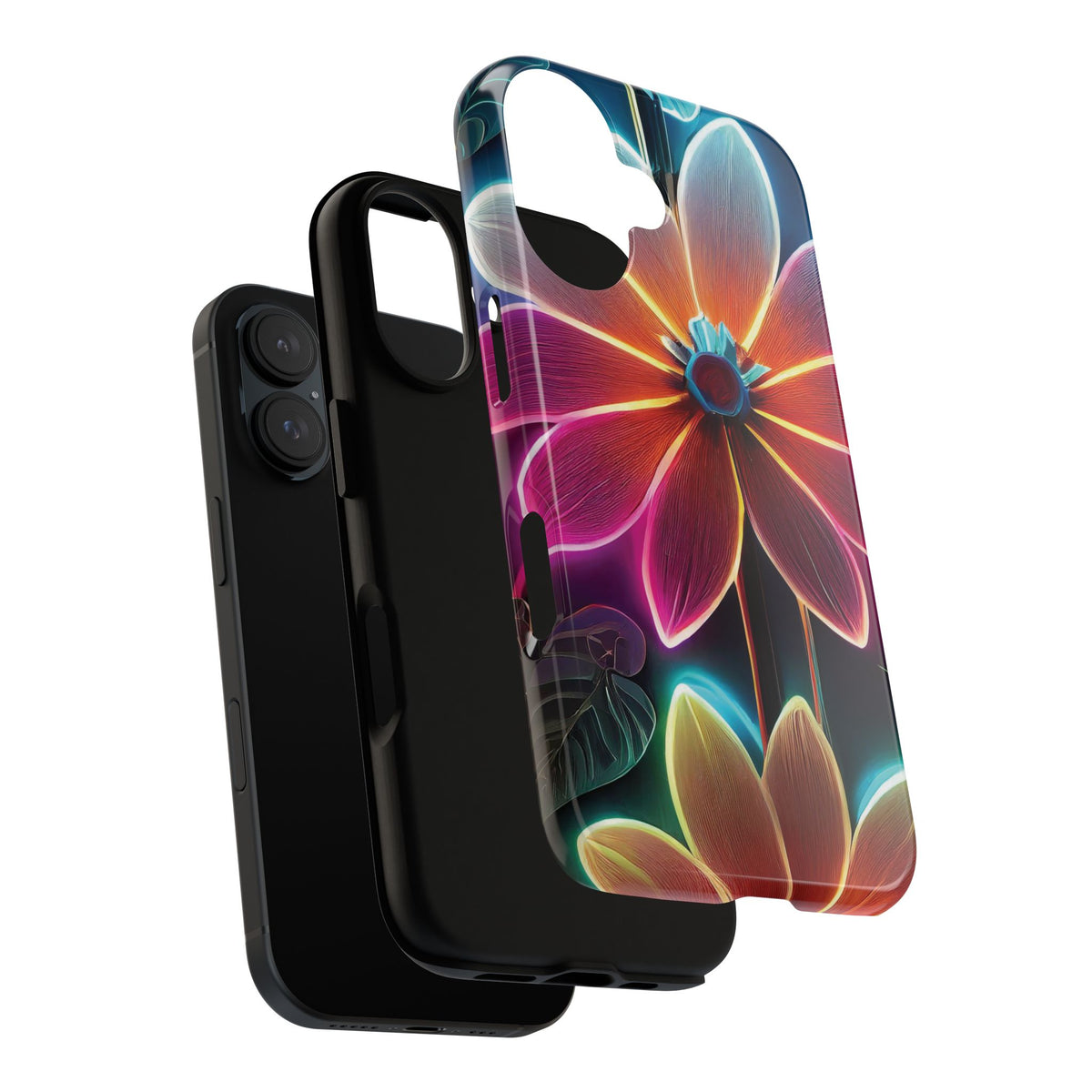 Vibrant Neon Flowers Tough Phone Case - Studio 653