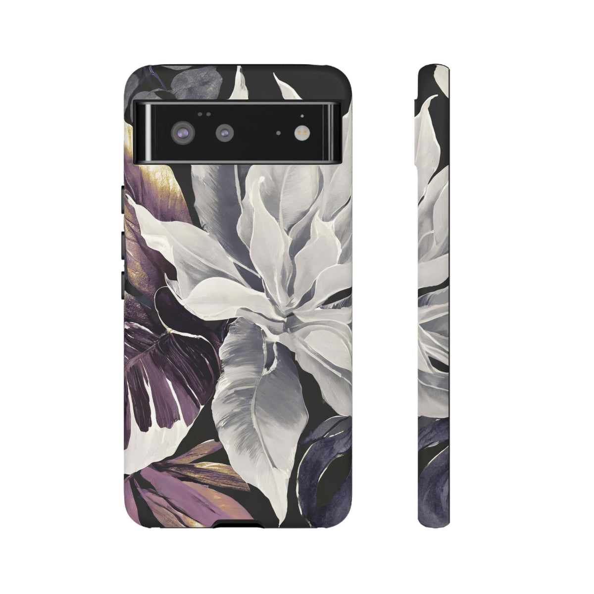 White & Plum Floral Tough Phone Case - Studio 653