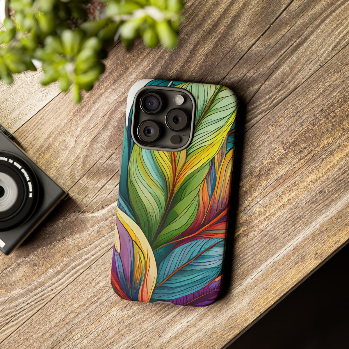 Vibrant Tropical Leaf Tough Phone Case - Studio 653