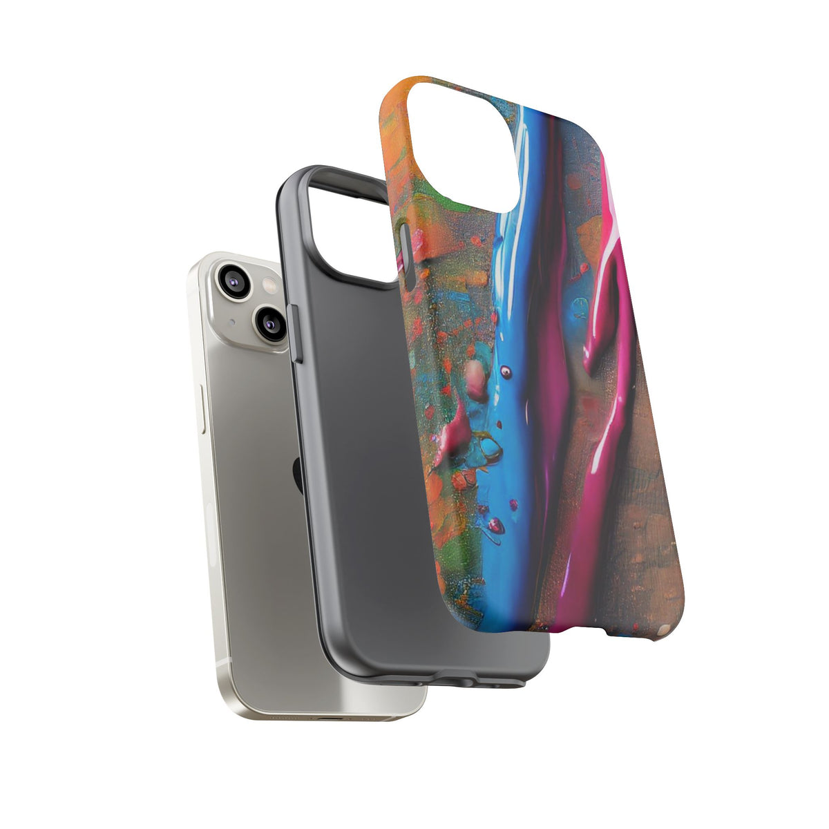 Colorful Artistic Paint Splatter Tough Phone Case - Studio 653