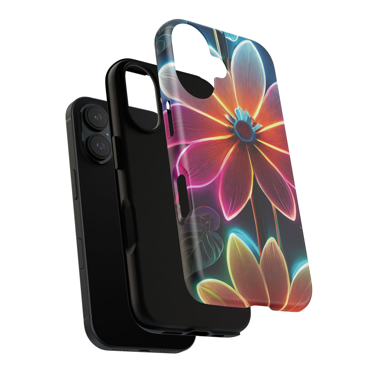 Vibrant Neon Flowers Tough Phone Case - Studio 653