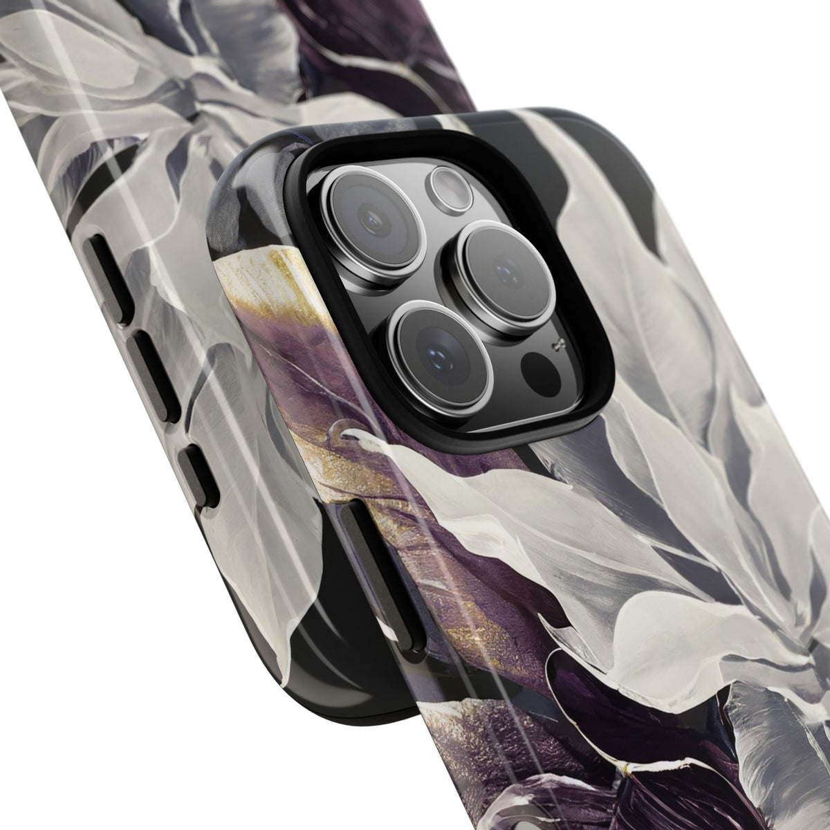 White & Plum Floral Tough Phone Case - Studio 653