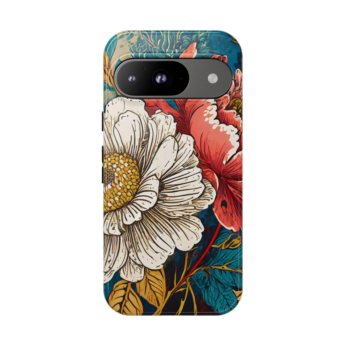 Artistic Floral Tough Phone Case - Studio 653