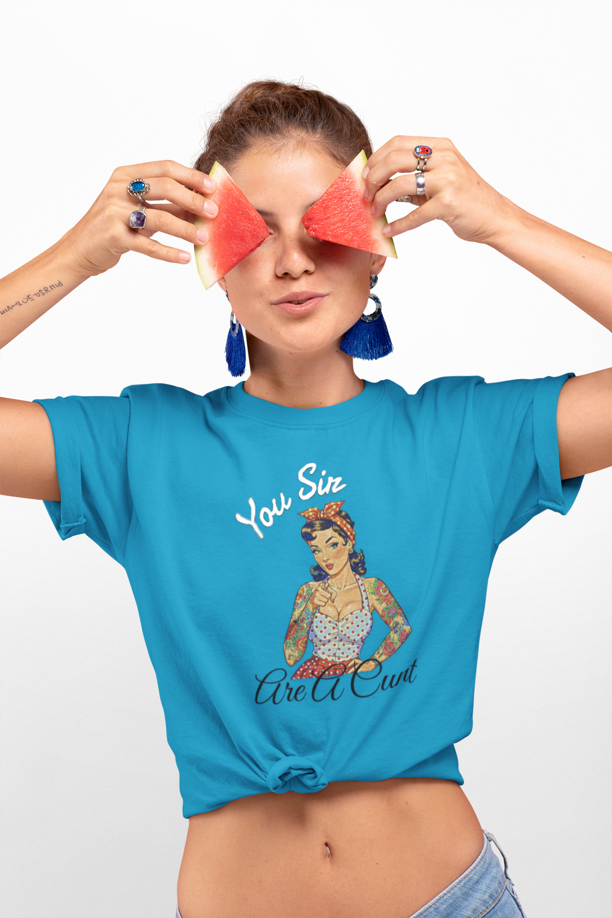 You Sir Are A Cunt Pin Up Graphic Tee