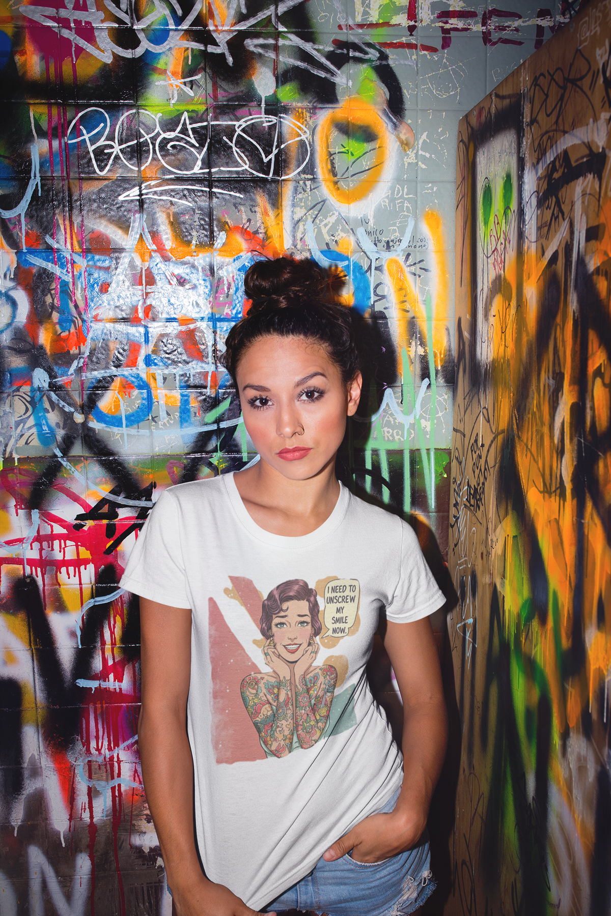 I Need To Unscrew My Smile Graphic Tee