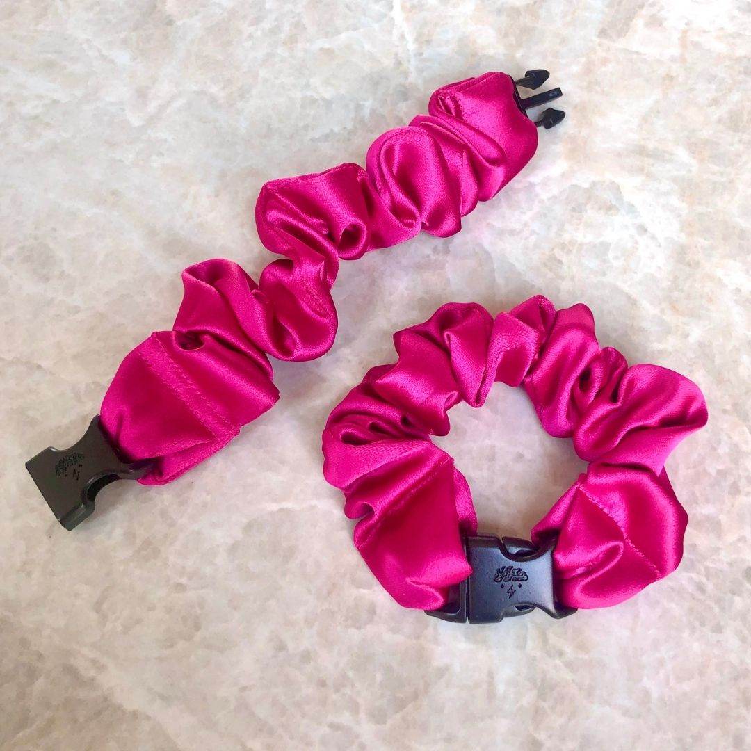 Buckle Scrunchie - Vibrant Solid Colors - No Snagging, No Tangles - Studio 653