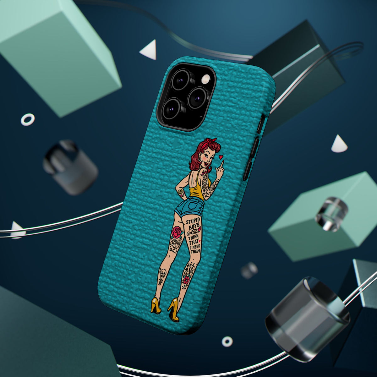 Sassy Pin-Up Stupid Boys Magnetic Tough Phone Case - Studio 653