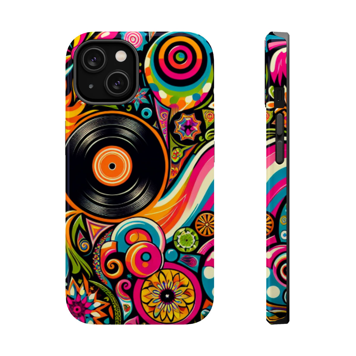 Psychedelic Vinyl Magnetic Tough Phone Case