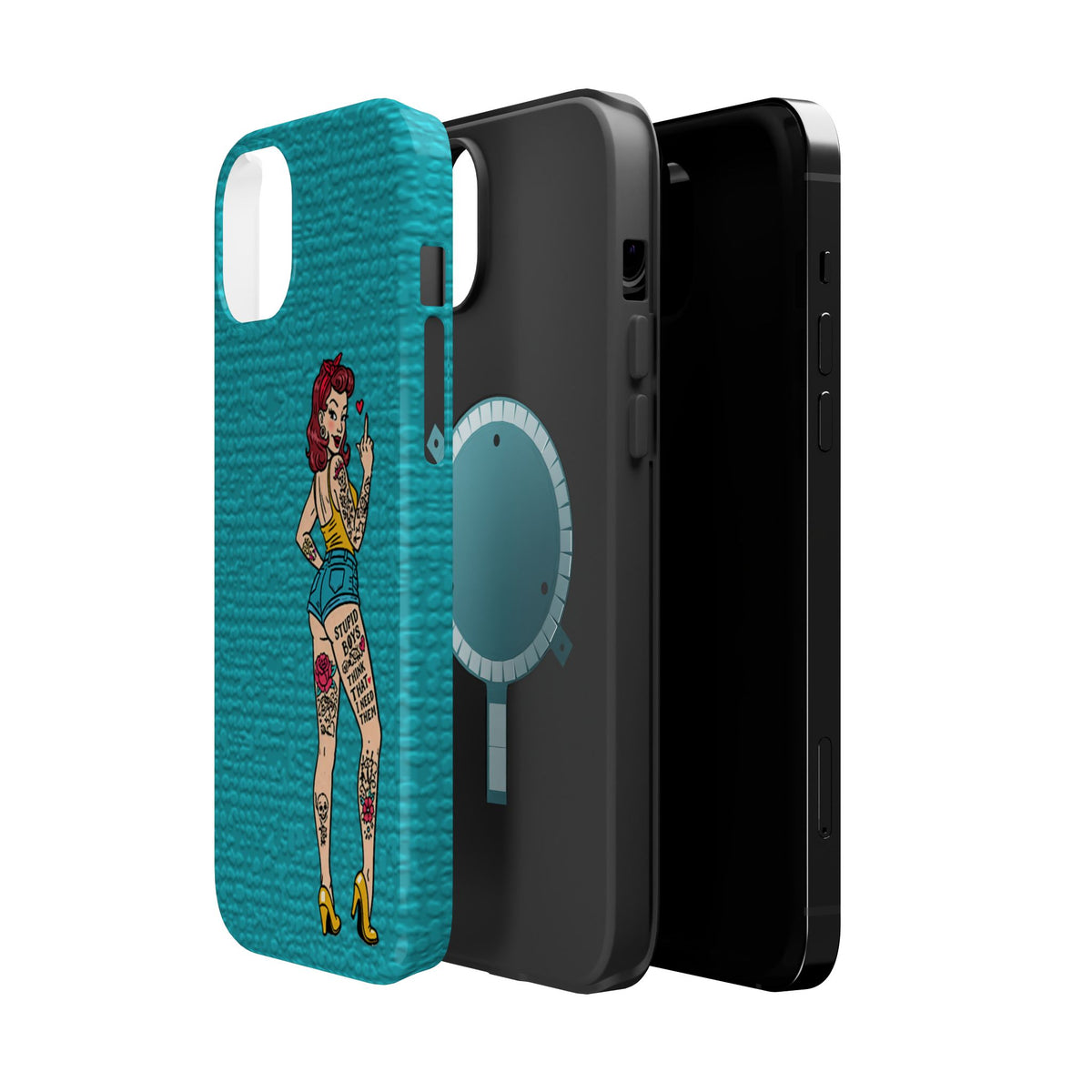 Sassy Pin-Up Stupid Boys Magnetic Tough Phone Case - Studio 653