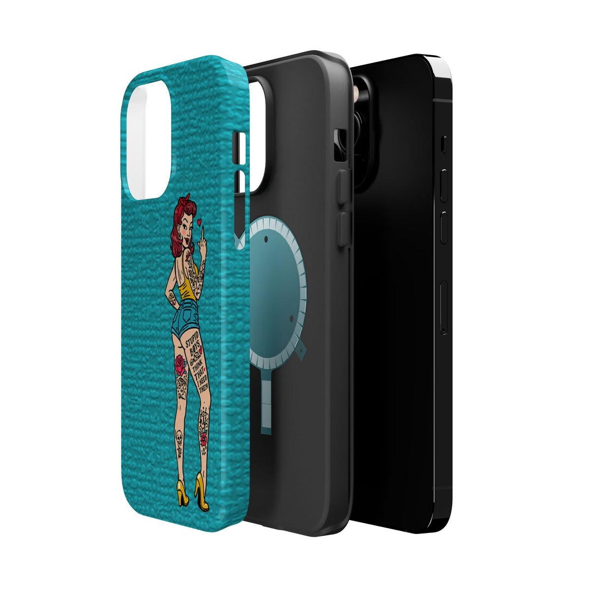 Sassy Pin-Up Stupid Boys Magnetic Tough Phone Case - Studio 653