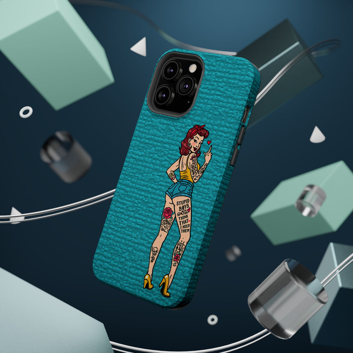 Sassy Pin-Up Stupid Boys Magnetic Tough Phone Case - Studio 653