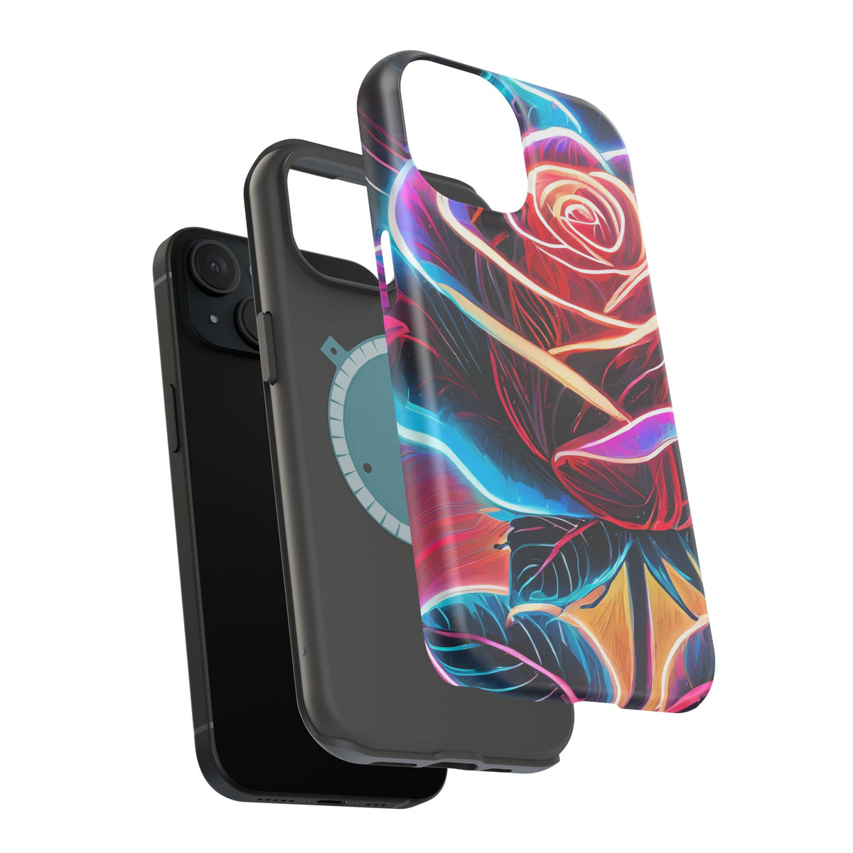 Neon Rose Magnetic Tough Phone Case - Studio 653