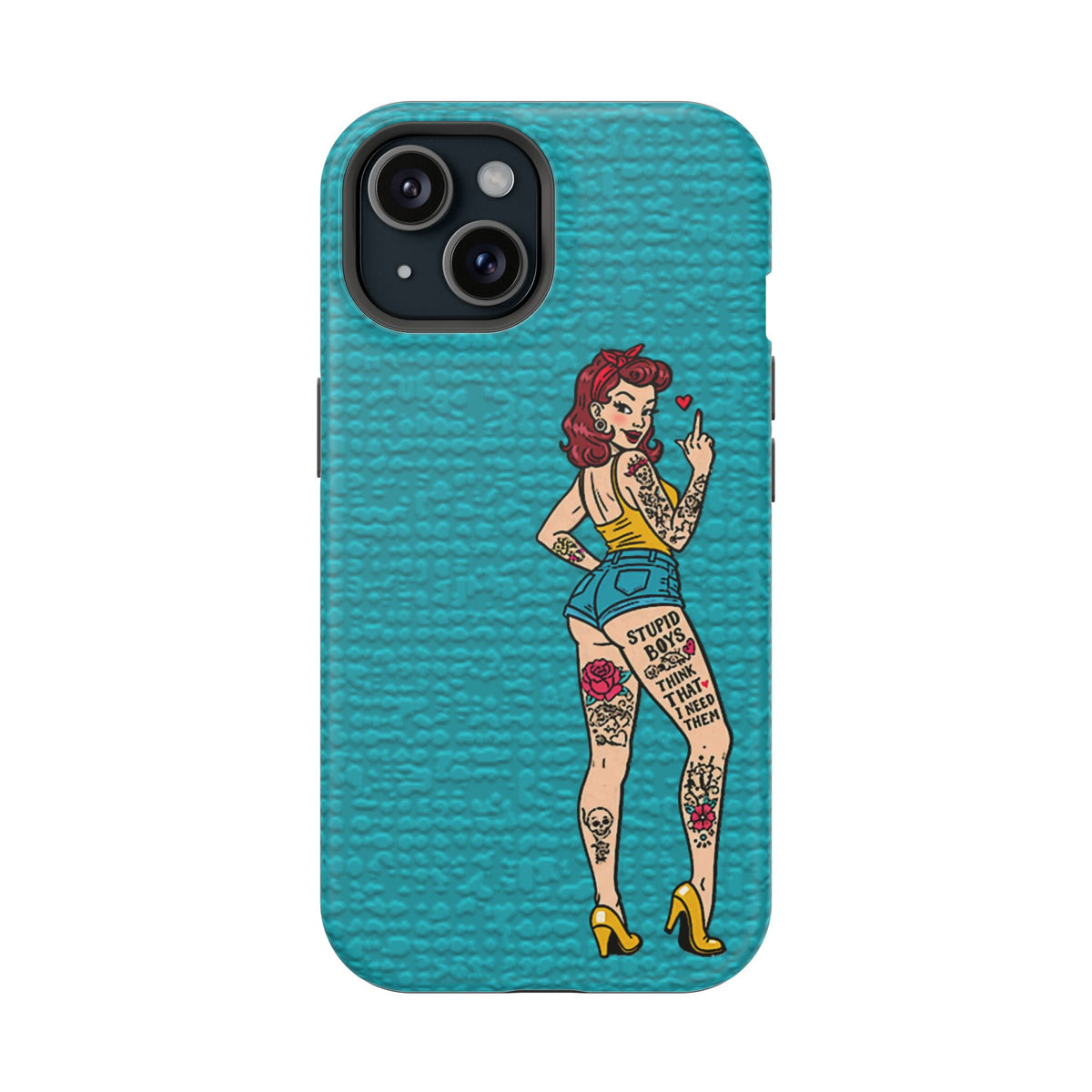 Sassy Pin-Up Stupid Boys Magnetic Tough Phone Case - Studio 653