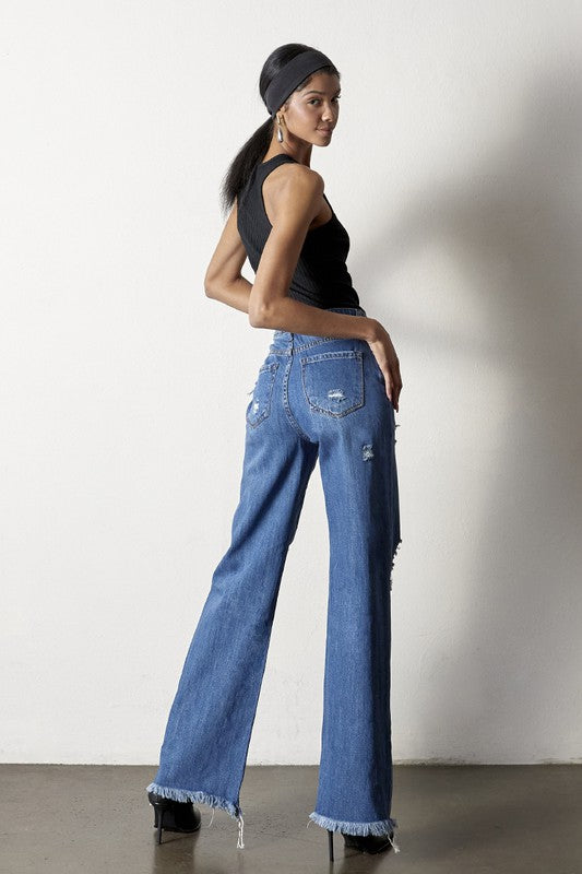 Insane Gene Distressed Boyfriend Jeans - Studio 653