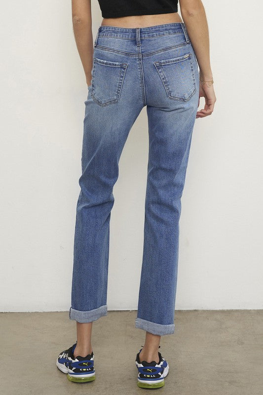 SLIM FIT BOYFRIEND JEANS - Studio 653
