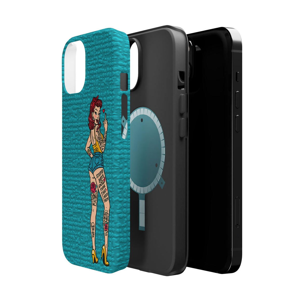 Sassy Pin-Up Stupid Boys Magnetic Tough Phone Case - Studio 653