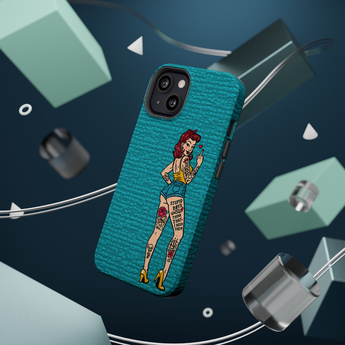Sassy Pin-Up Stupid Boys Magnetic Tough Phone Case - Studio 653