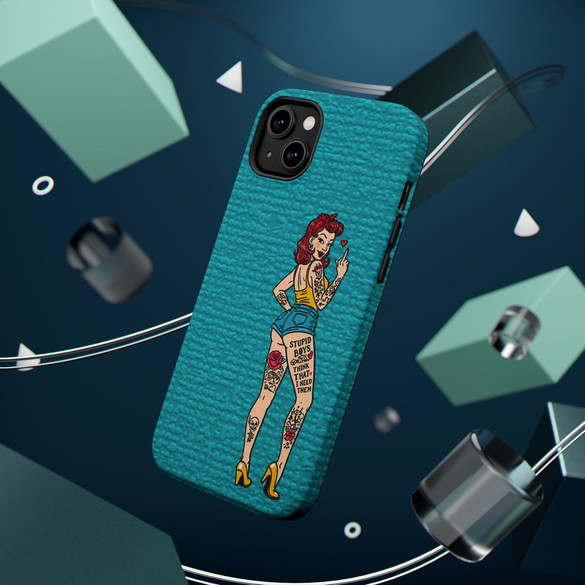 Sassy Pin-Up Stupid Boys Magnetic Tough Phone Case - Studio 653