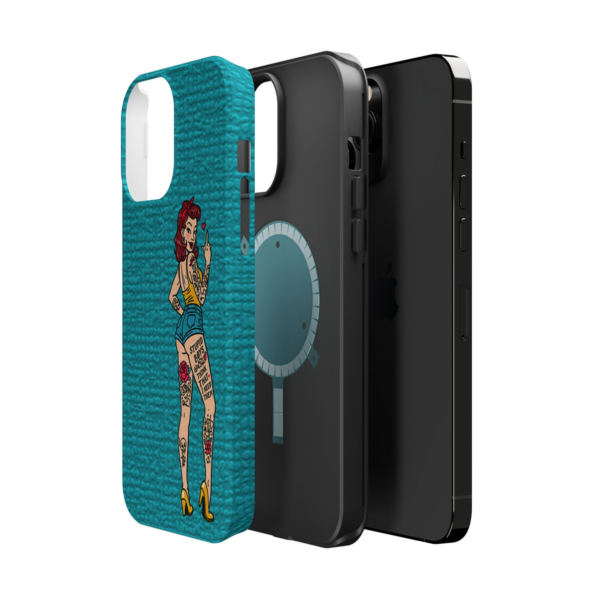 Sassy Pin-Up Stupid Boys Magnetic Tough Phone Case - Studio 653