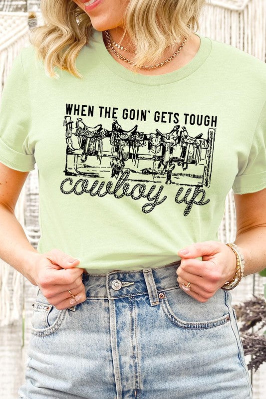Color Bear Cowboys Western Saddle Graphic T-shirt