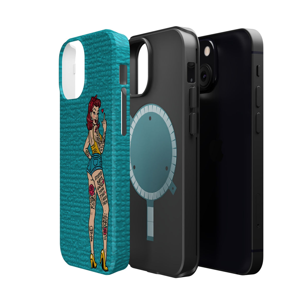 Sassy Pin-Up Stupid Boys Magnetic Tough Phone Case - Studio 653