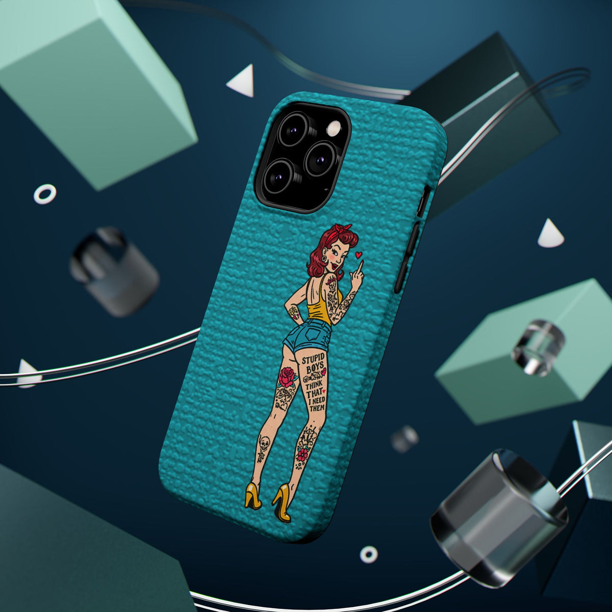 Sassy Pin-Up Stupid Boys Magnetic Tough Phone Case - Studio 653