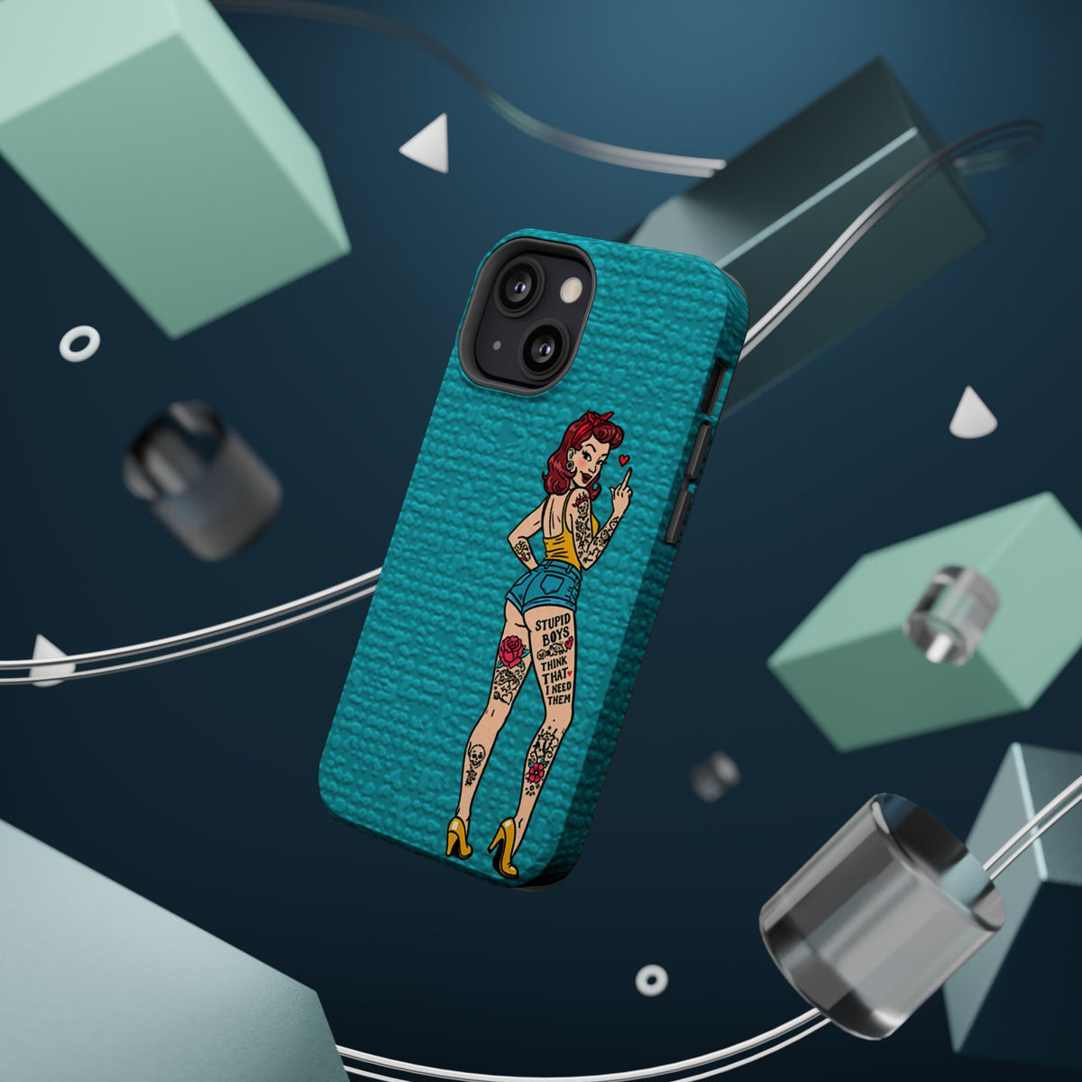 Sassy Pin-Up Stupid Boys Magnetic Tough Phone Case - Studio 653
