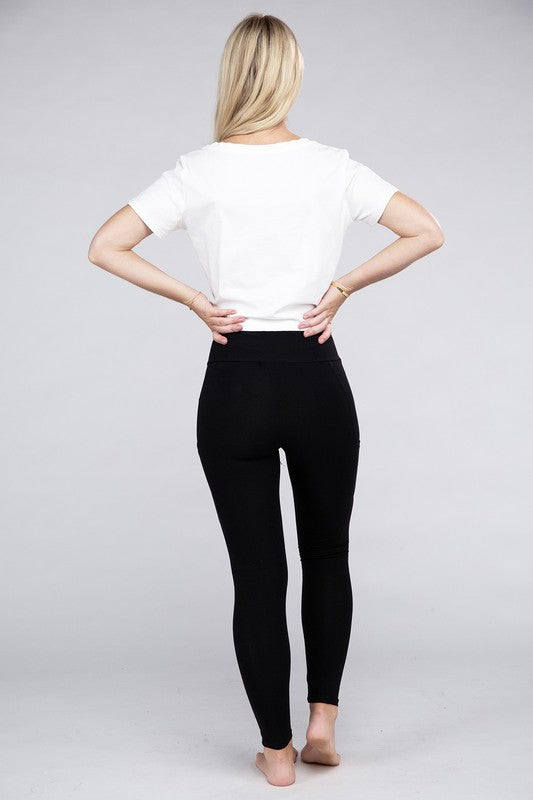 Ambiance Apparel Active Leggings With Concealed Pockets