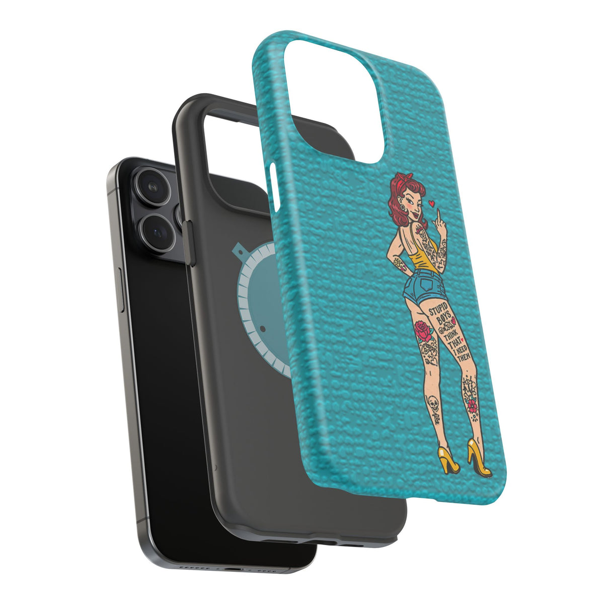 Sassy Pin-Up Stupid Boys Magnetic Tough Phone Case - Studio 653