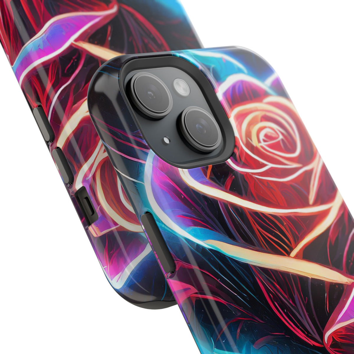 Neon Rose Magnetic Tough Phone Case - Studio 653