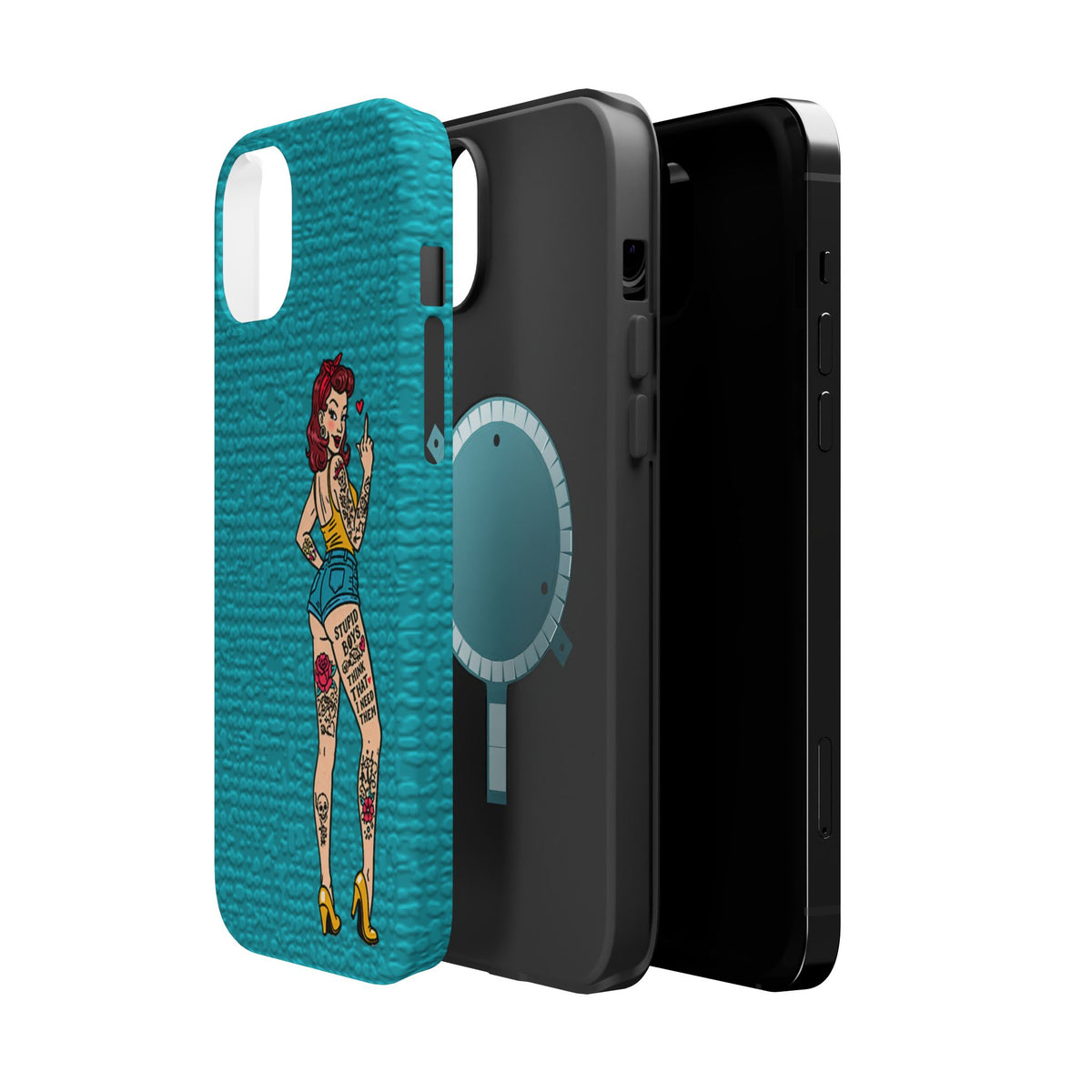 Sassy Pin-Up Stupid Boys Magnetic Tough Phone Case - Studio 653